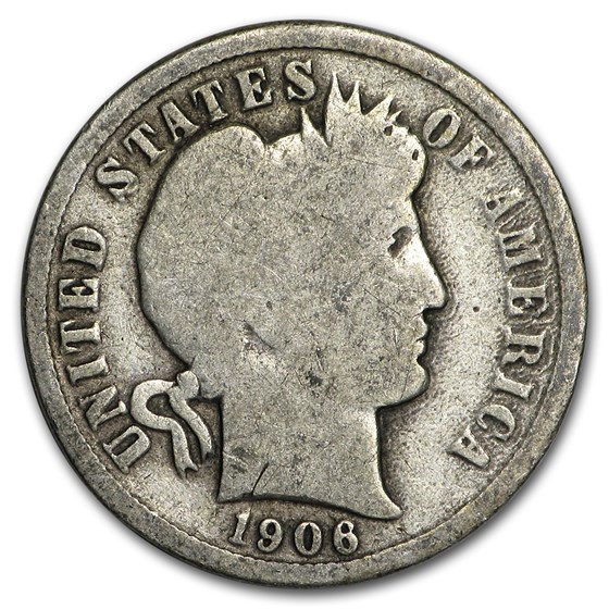 1906 Barber Dime Good/VG 1906 Barber Dime Good/VG